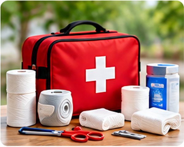 Erste-Hilfe-Material für körperliche Notfälle